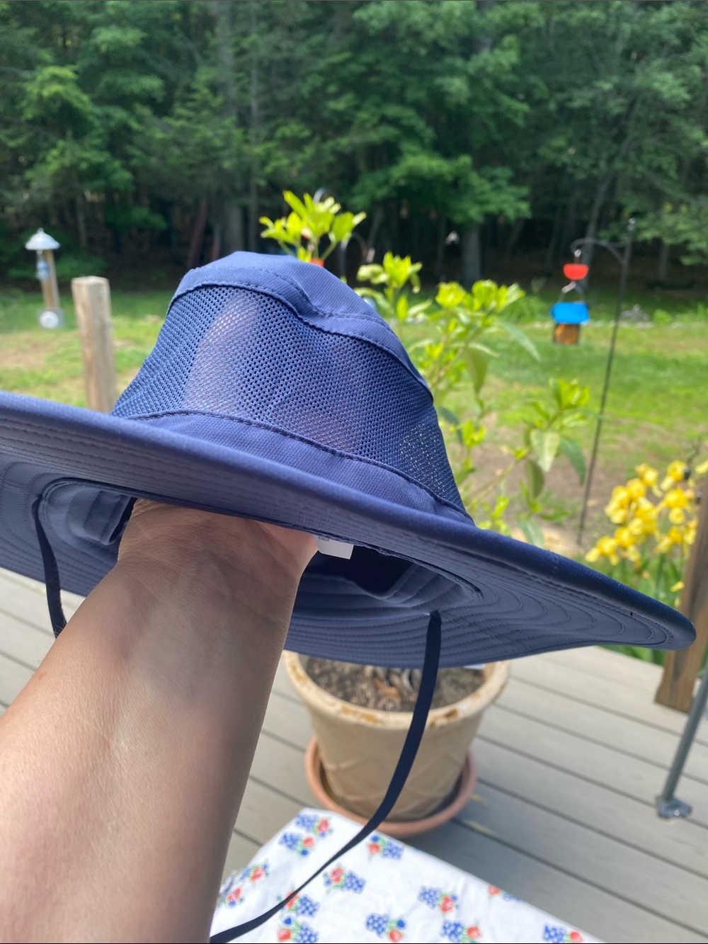 NWT PGA Mens Wide-Brim Sun Hat in Navy L/XL - Picture 7 of 8